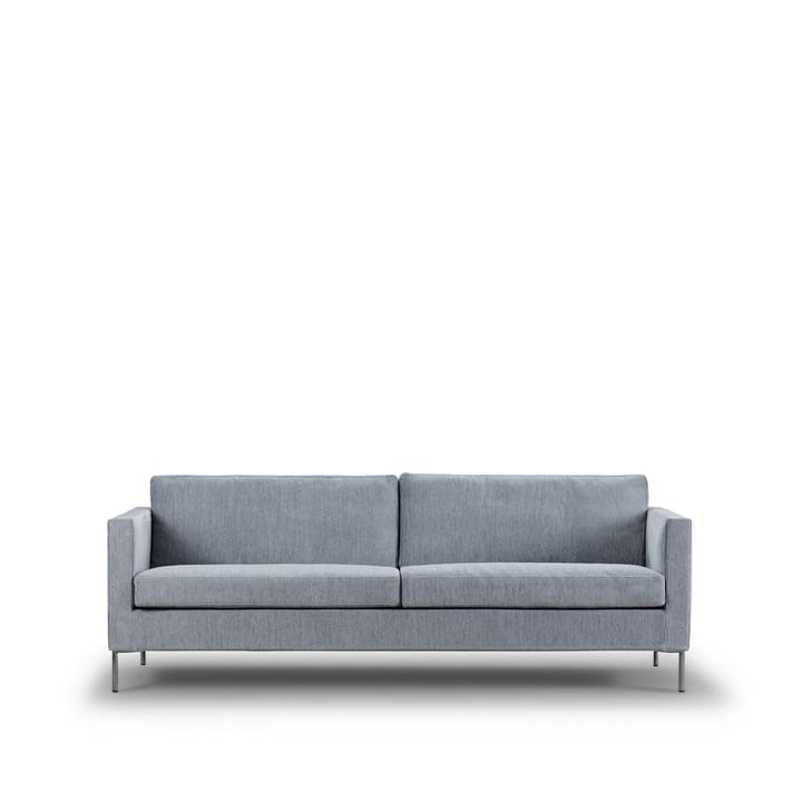Trenton soffa - tyg cure 0006 grå-rostfr. stål - Eilersen