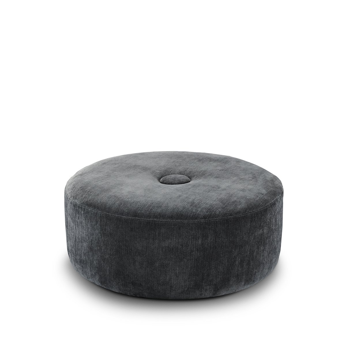 Eilersen Wheel fotpall 1 knapp o80 cm tyg grå | Skandinavisk Design | Fåtöljer & Fotpallar | Grå