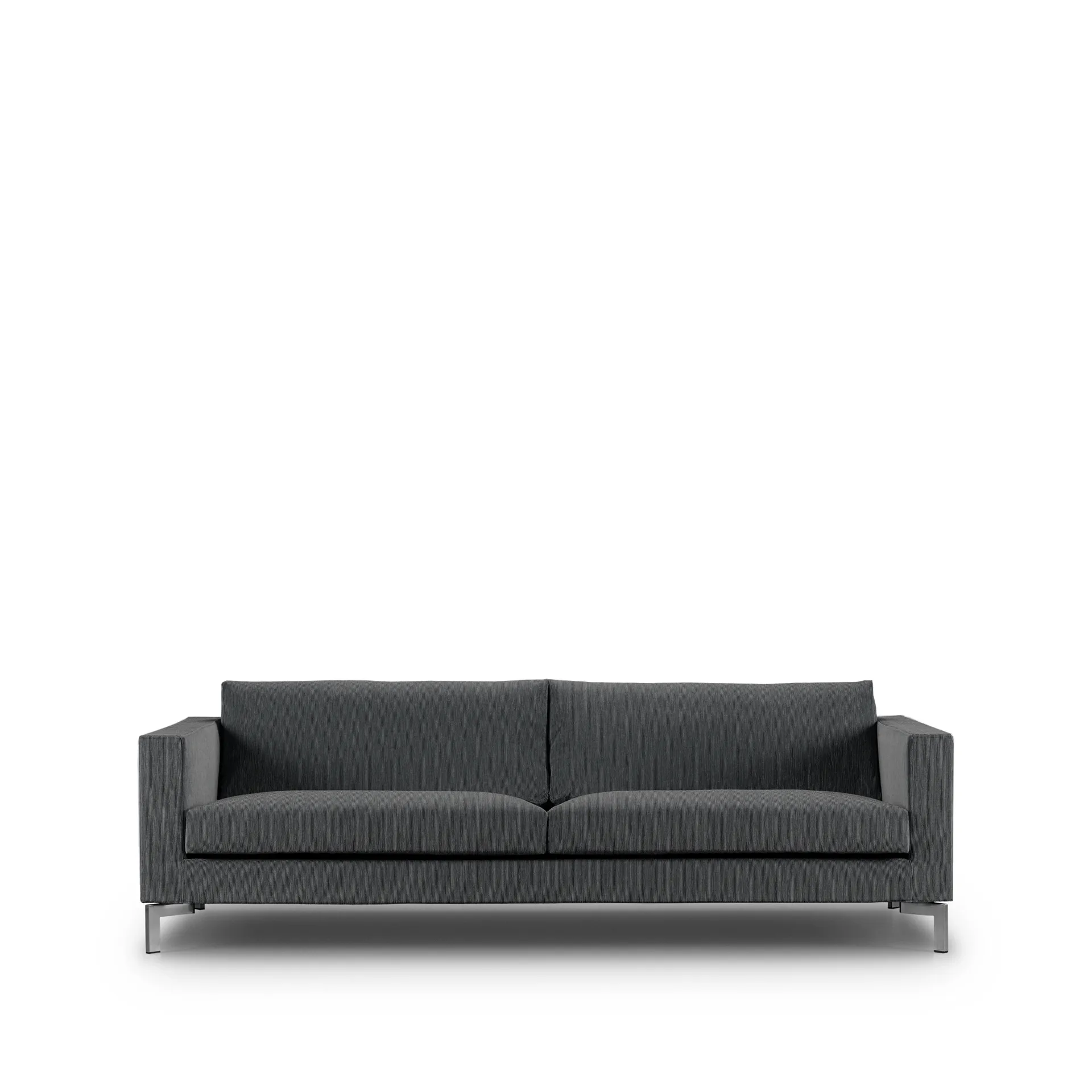 Zenith soffa 3-sits, bakar 36 brungrå-stål-240 cm Eilersen