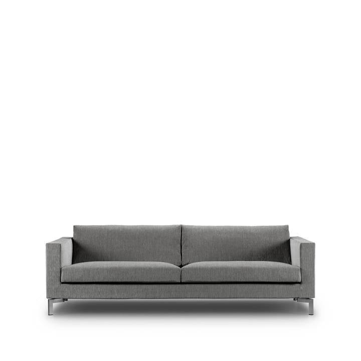 Zenith soffa 3-sits - bakar 47 ljusgrå-stål-220 cm - Eilersen