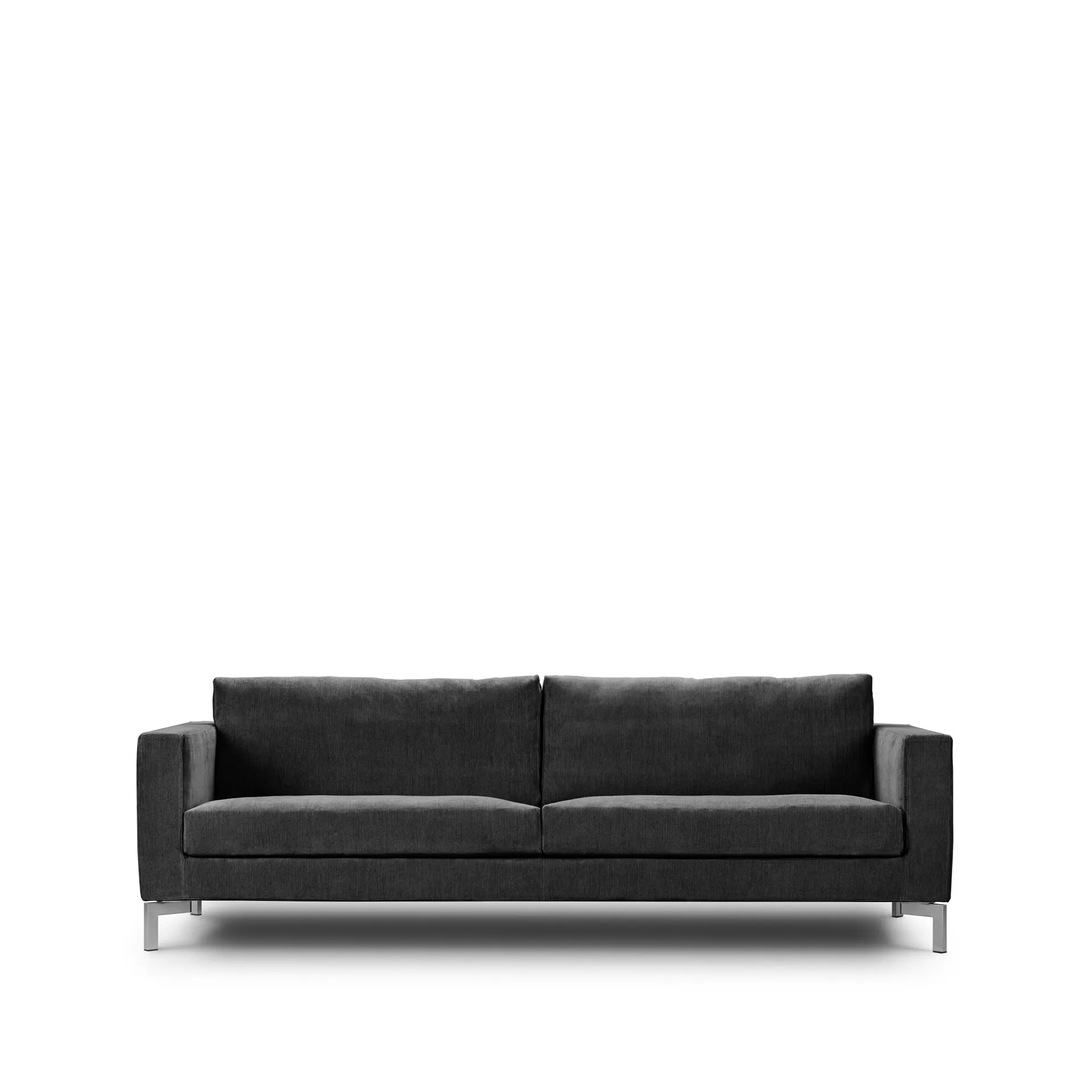 Zenith soffa 3-sits, soft 16 mörkgrå-stål-240 cm Eilersen