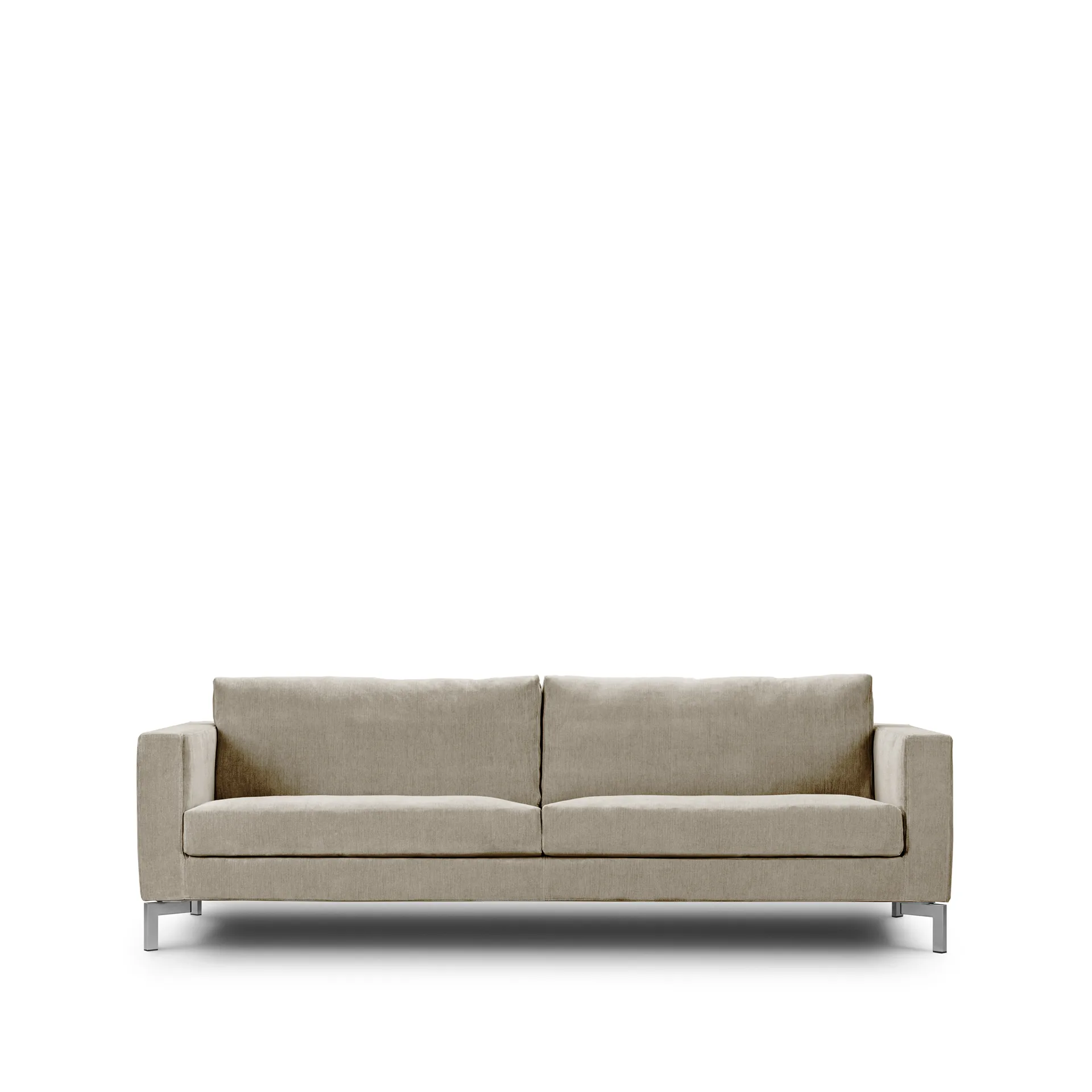 Zenith soffa 3-sits, soft 17 beige-stål-240 cm Eilersen