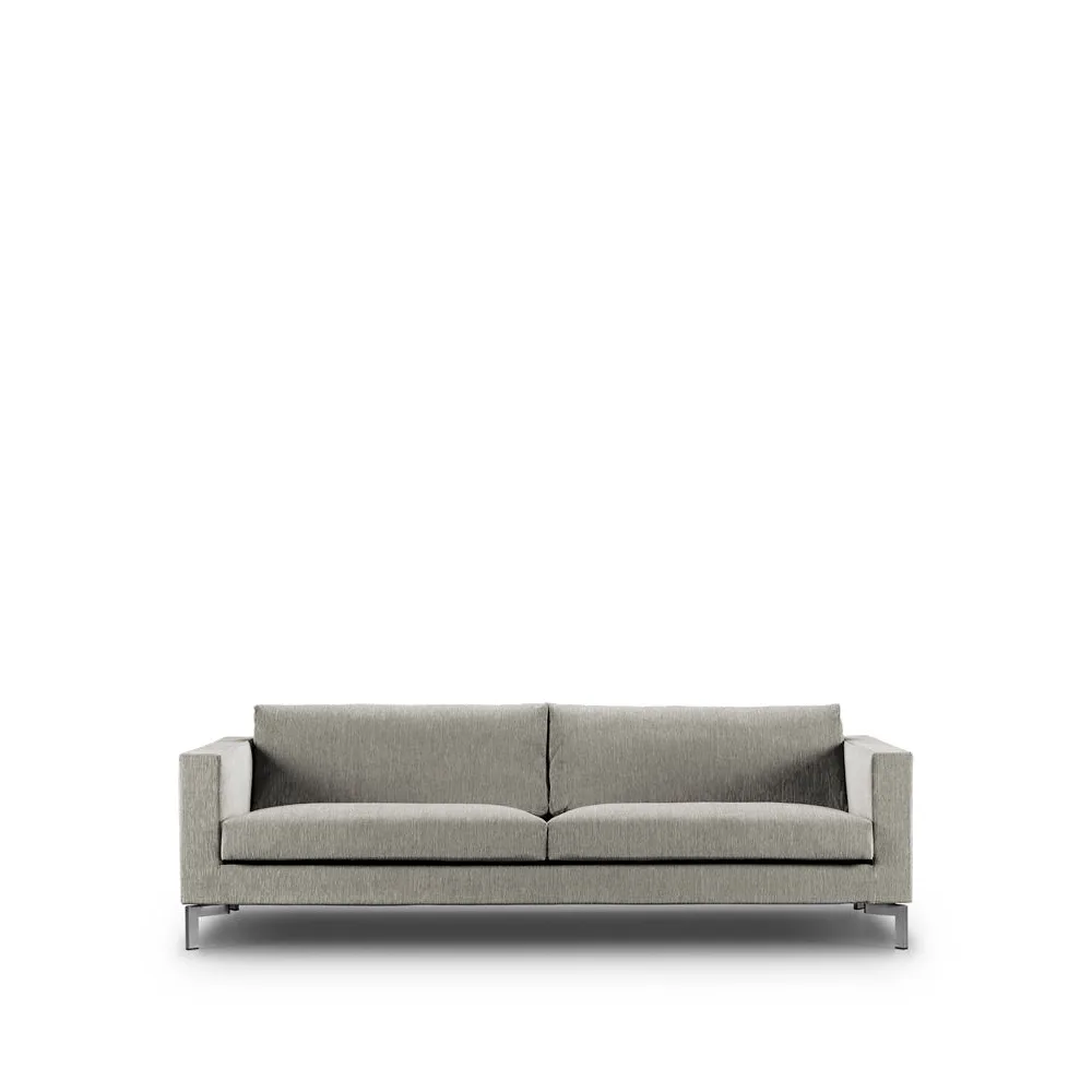 Zenith soffa, 3-sits, tangent 37 beige-stål-240 cm Eilersen