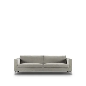 Zenith soffa - 3-sits, tangent 37 beige-stål-240 cm - Eilersen