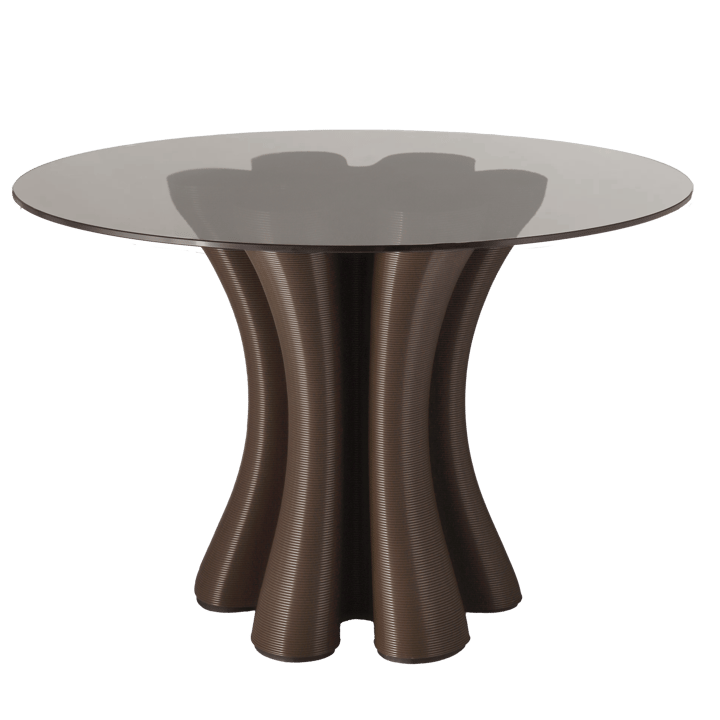 Anemone matbord Ø110 cm - Chocolate - Ekbacken Studios