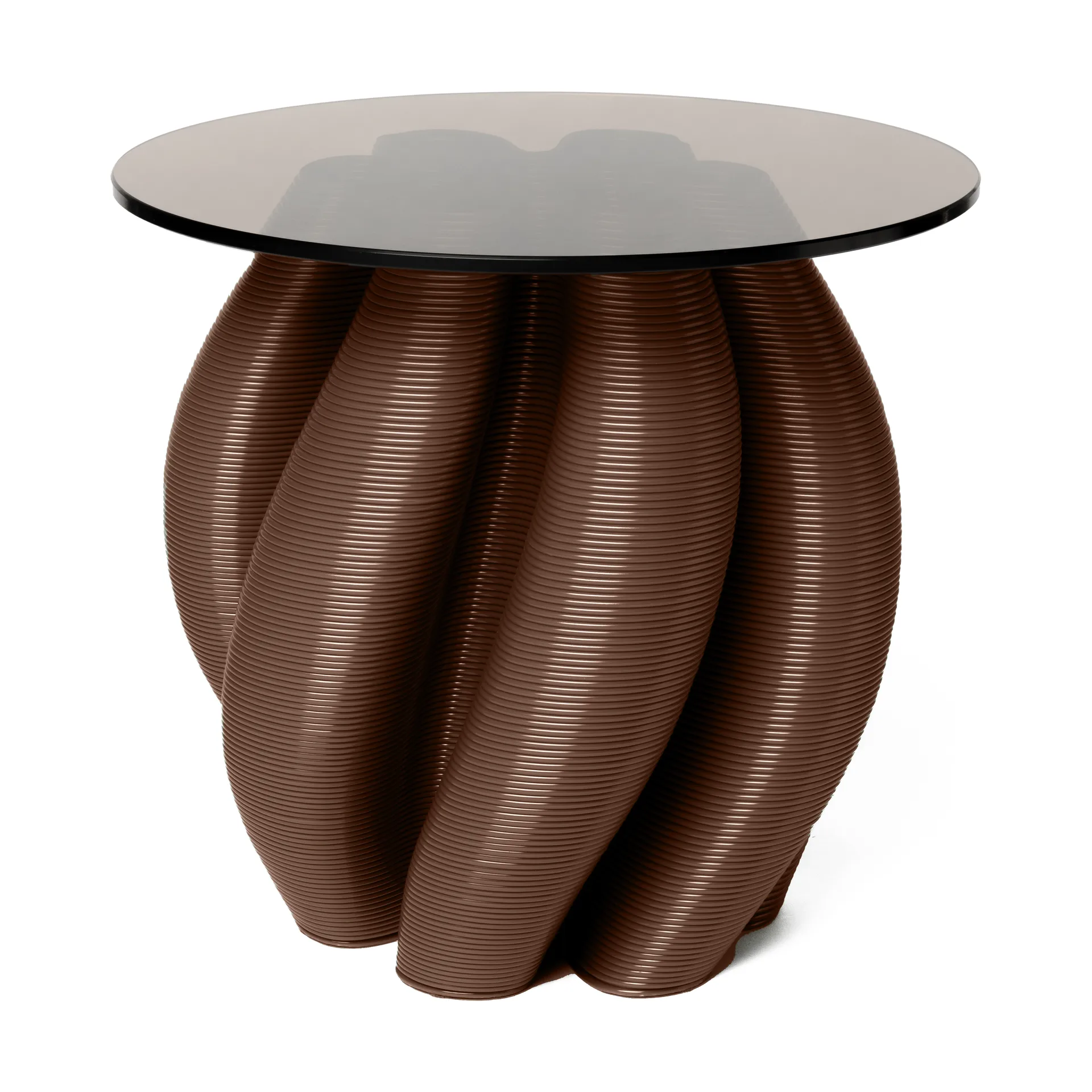 Water lily sidobord Ø50 cm, Chocolate Ekbacken Studios