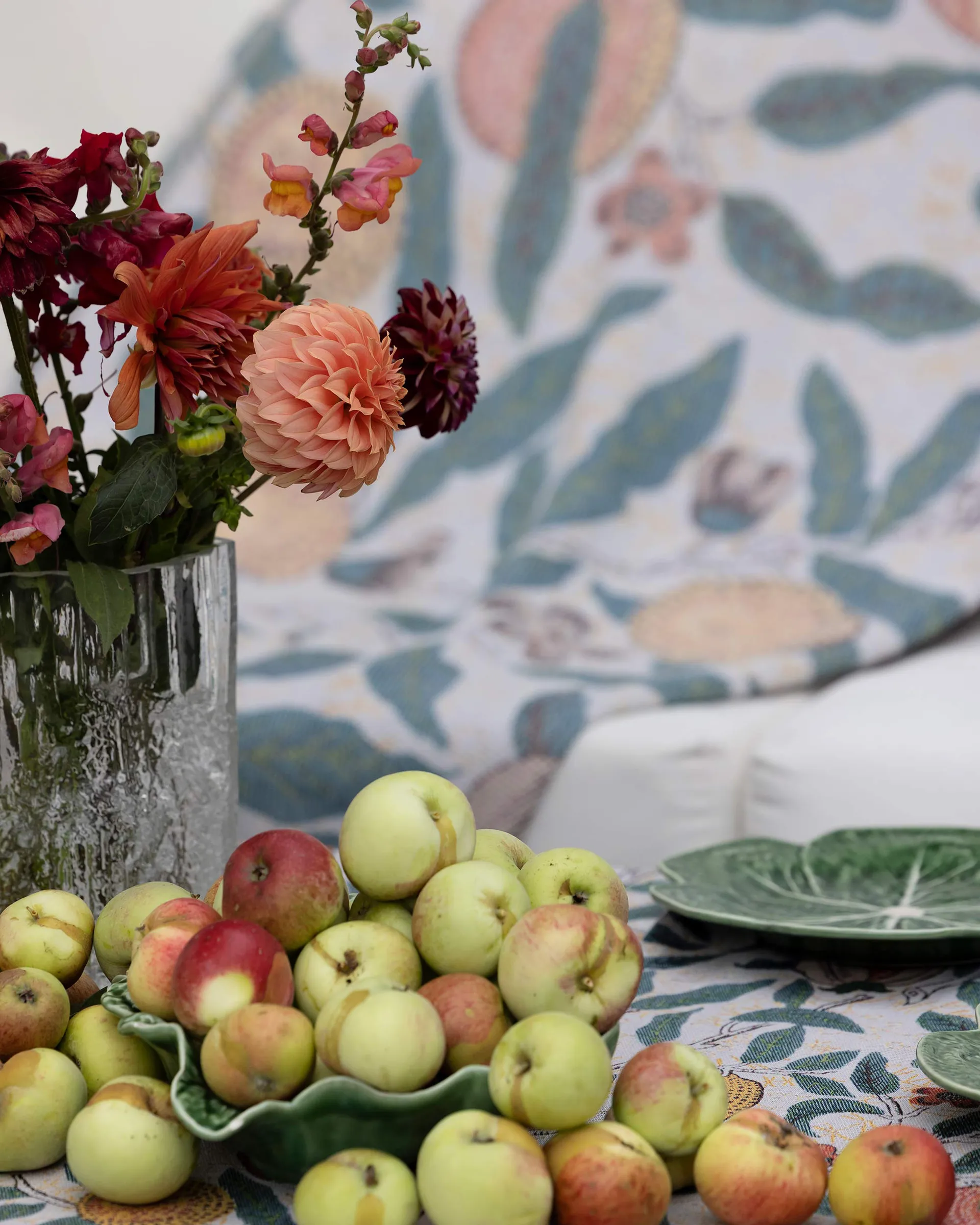 Fruit tygservett 35x35 cm, Multi Ekelund Linneväveri