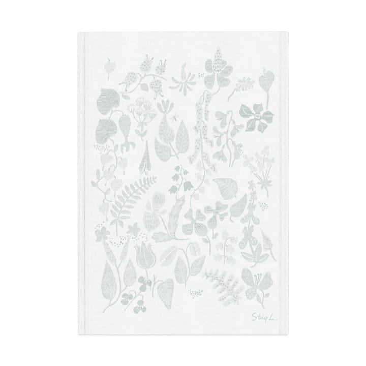 Herbarium kökshandduk 35x50 cm - Grå - Ekelund Linneväveri