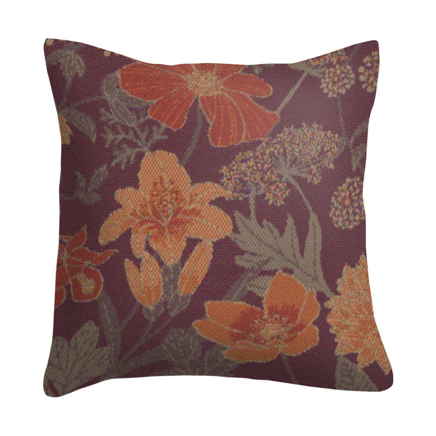 Soft kuddfodral 40x40 cm, Brun Ekelund Linneväveri