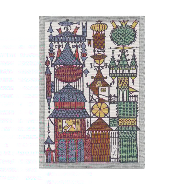 Stadssaga kökshandduk 35x50 cm - Multi - Ekelund Linneväveri