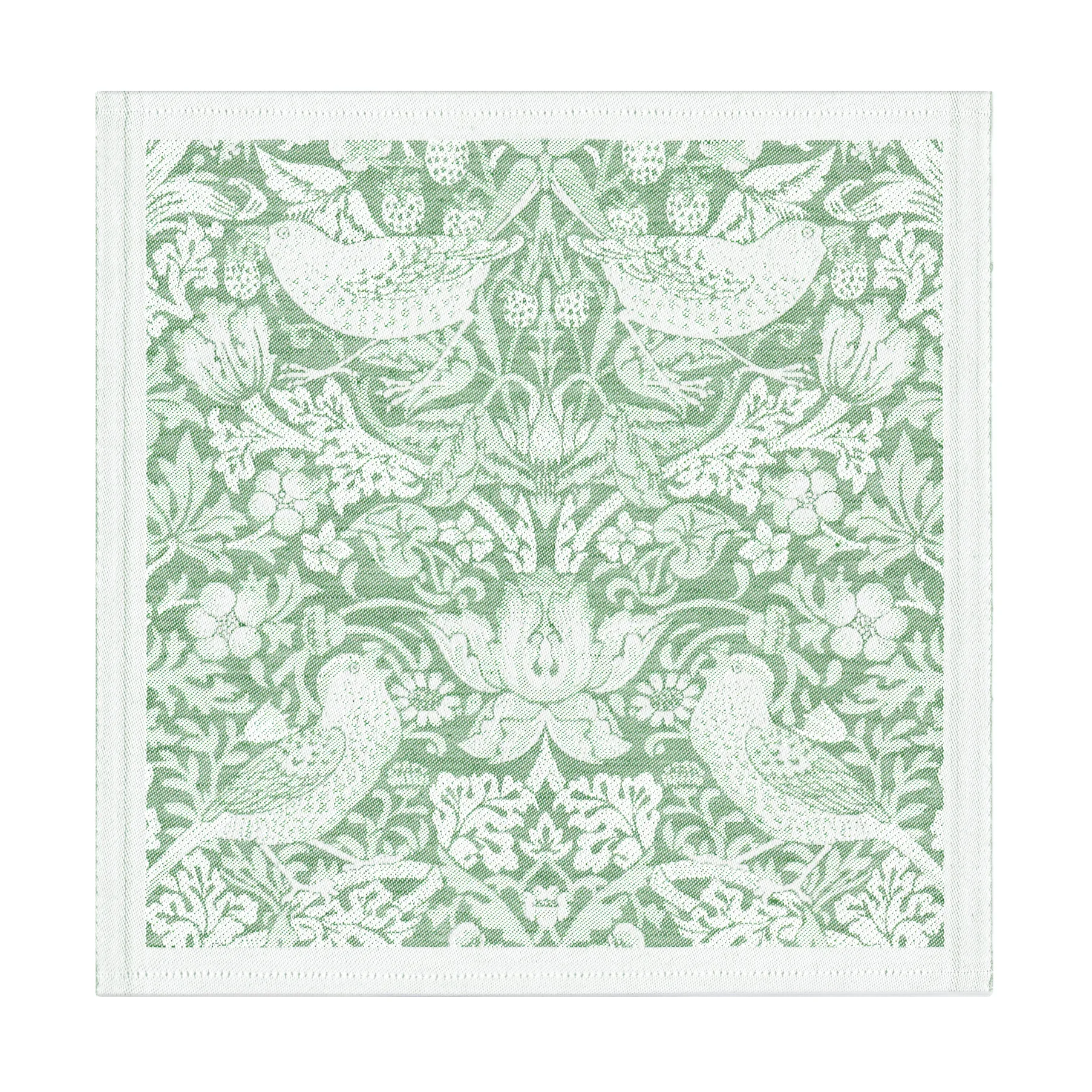 Strawberry Thief tygservett 35x35 cm, Grön Ekelund Linneväveri