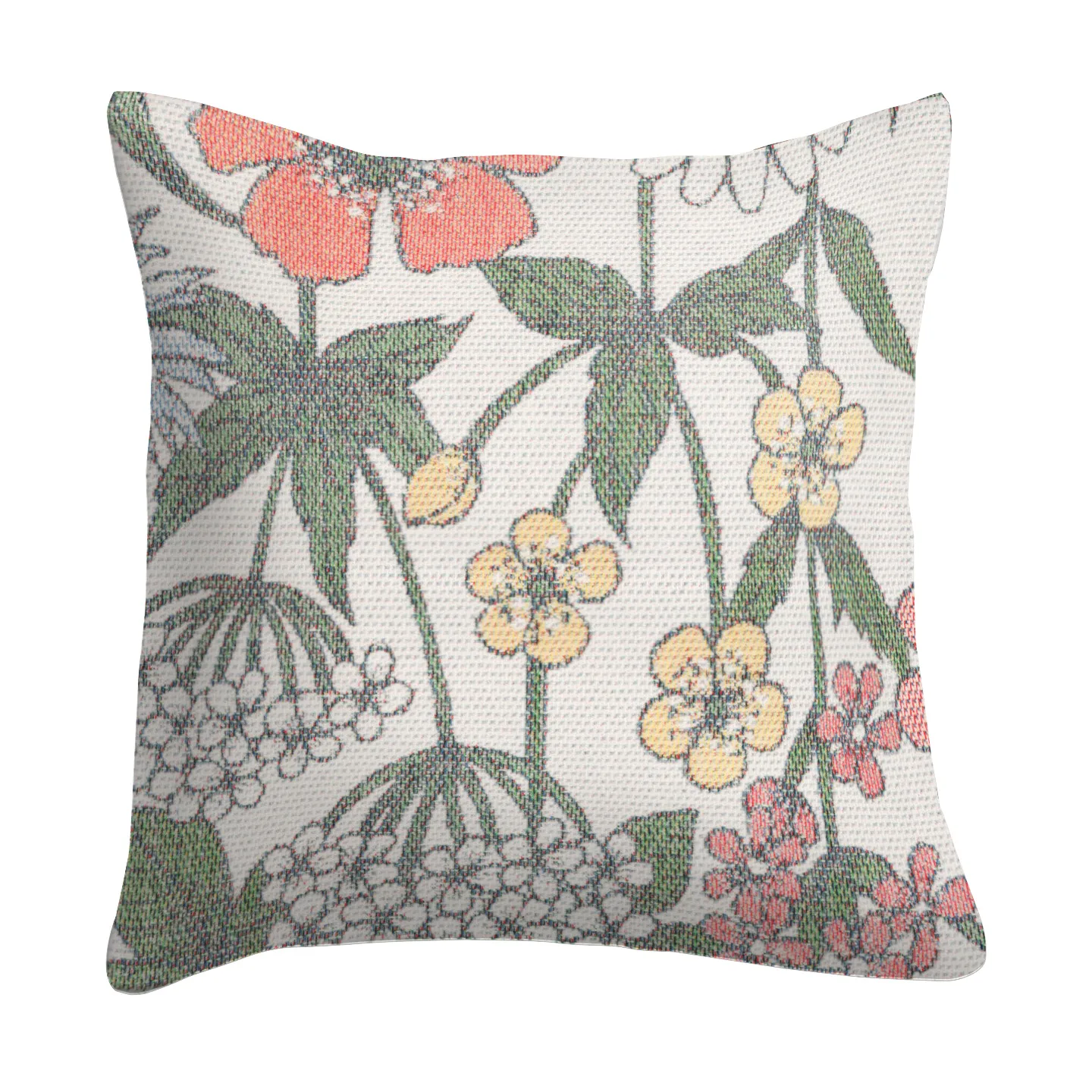 Vildblomster kuddfodral 40x40 cm, Multi Ekelund Linneväveri