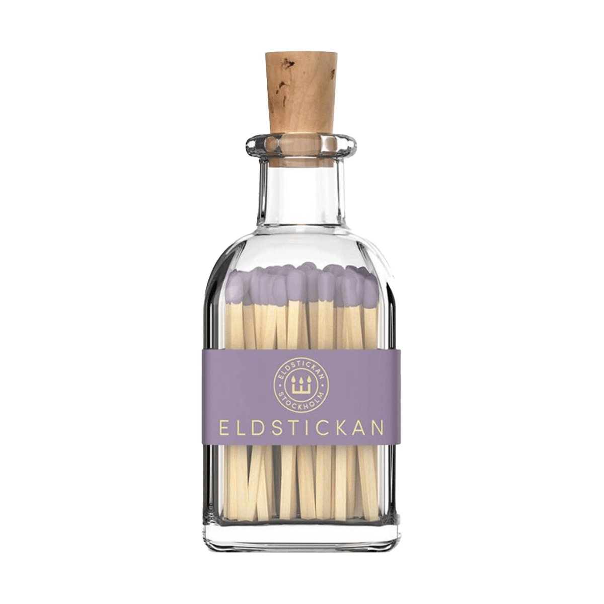 Eldstickan Lilla eldstickan tändsticksask med 60 tändstickor Liten lavendel