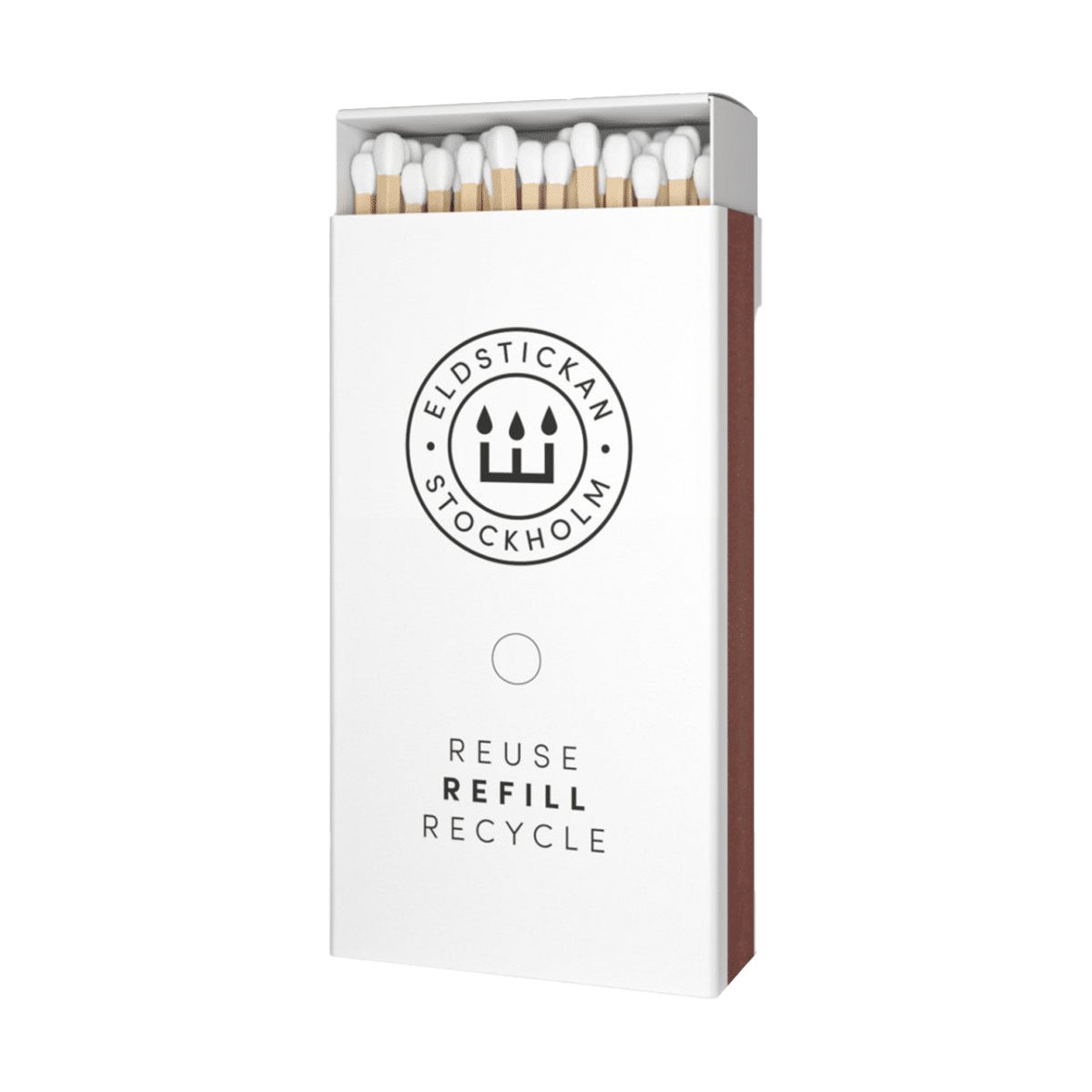 Eldstickan Refill stora eldstickan 100 tändstickor Vit