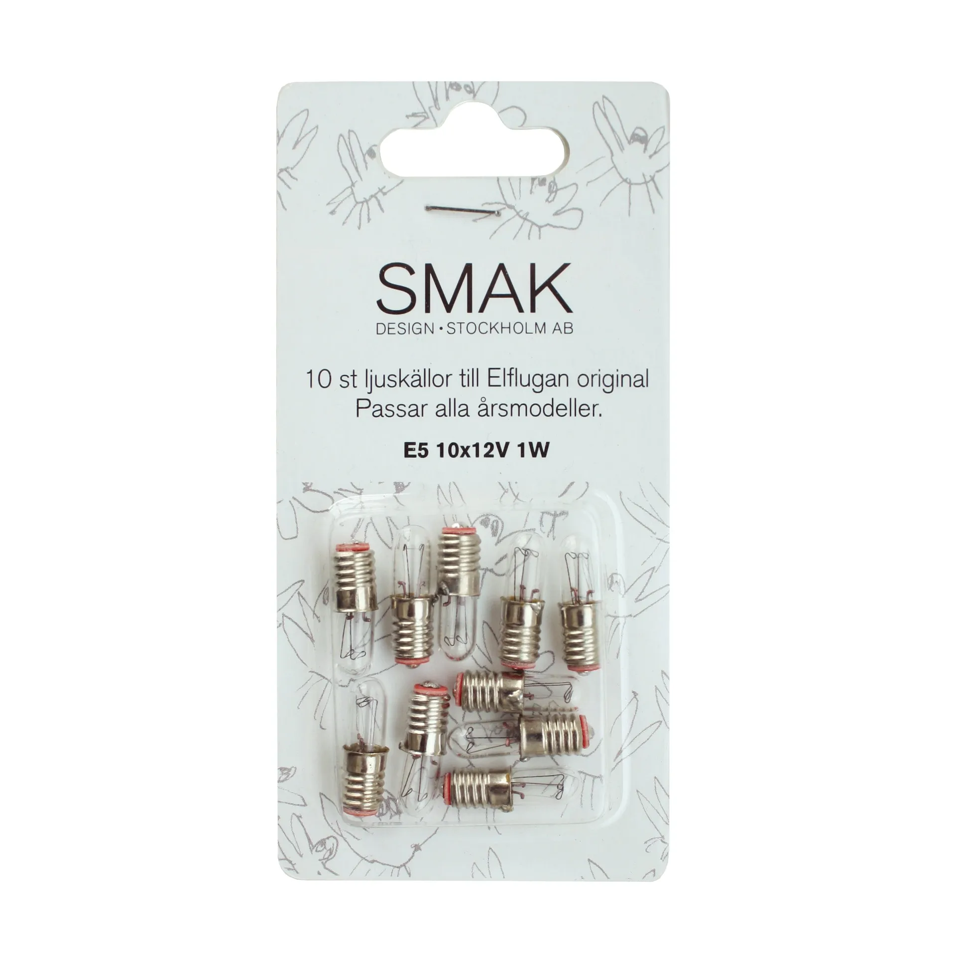 Elflugan extralampor, 10-pack Elflugan