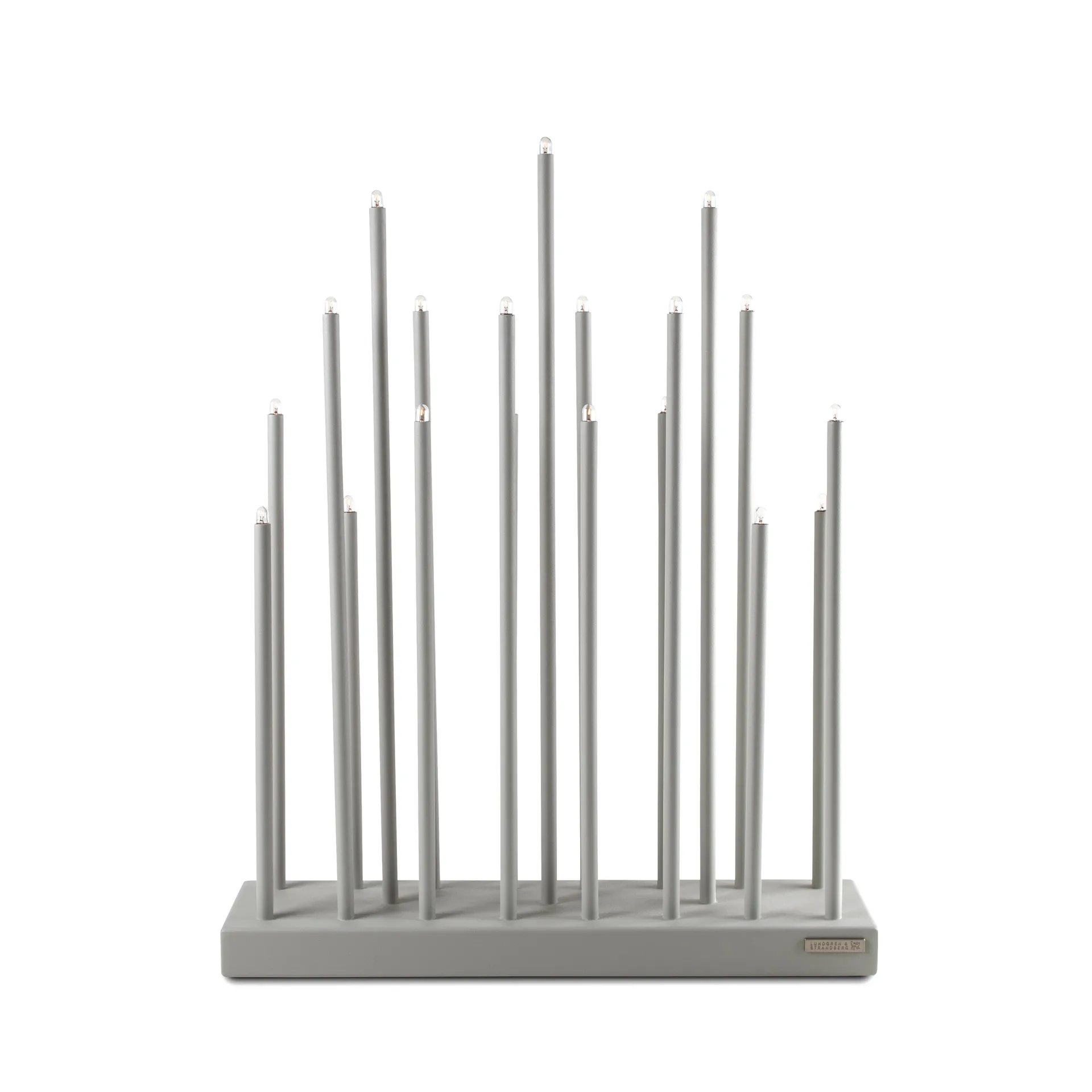 Elflugan Grande elljusstake, Ljusgrå Elflugan