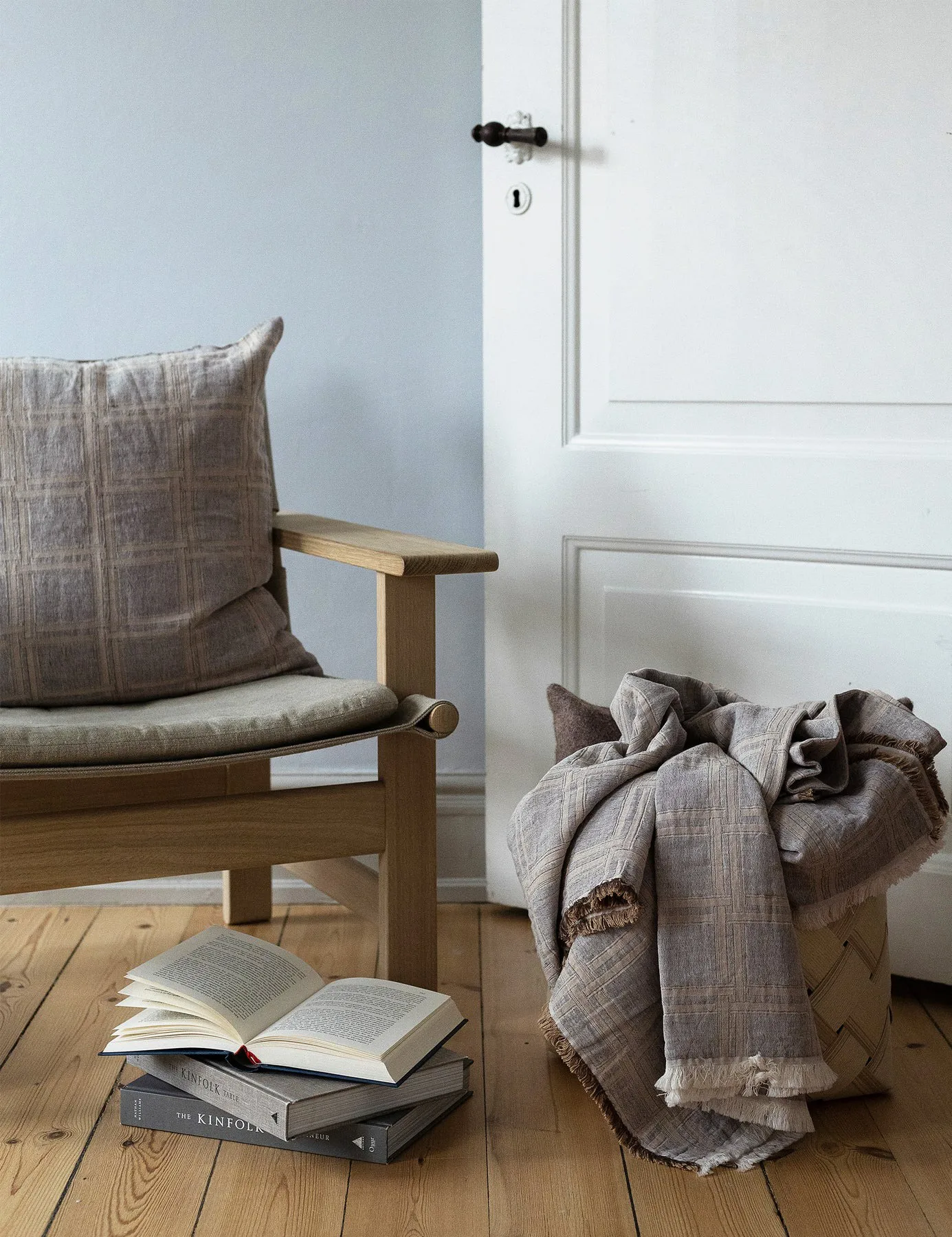 Dahlia pläd 130x180 cm, Brown Elvang Denmark