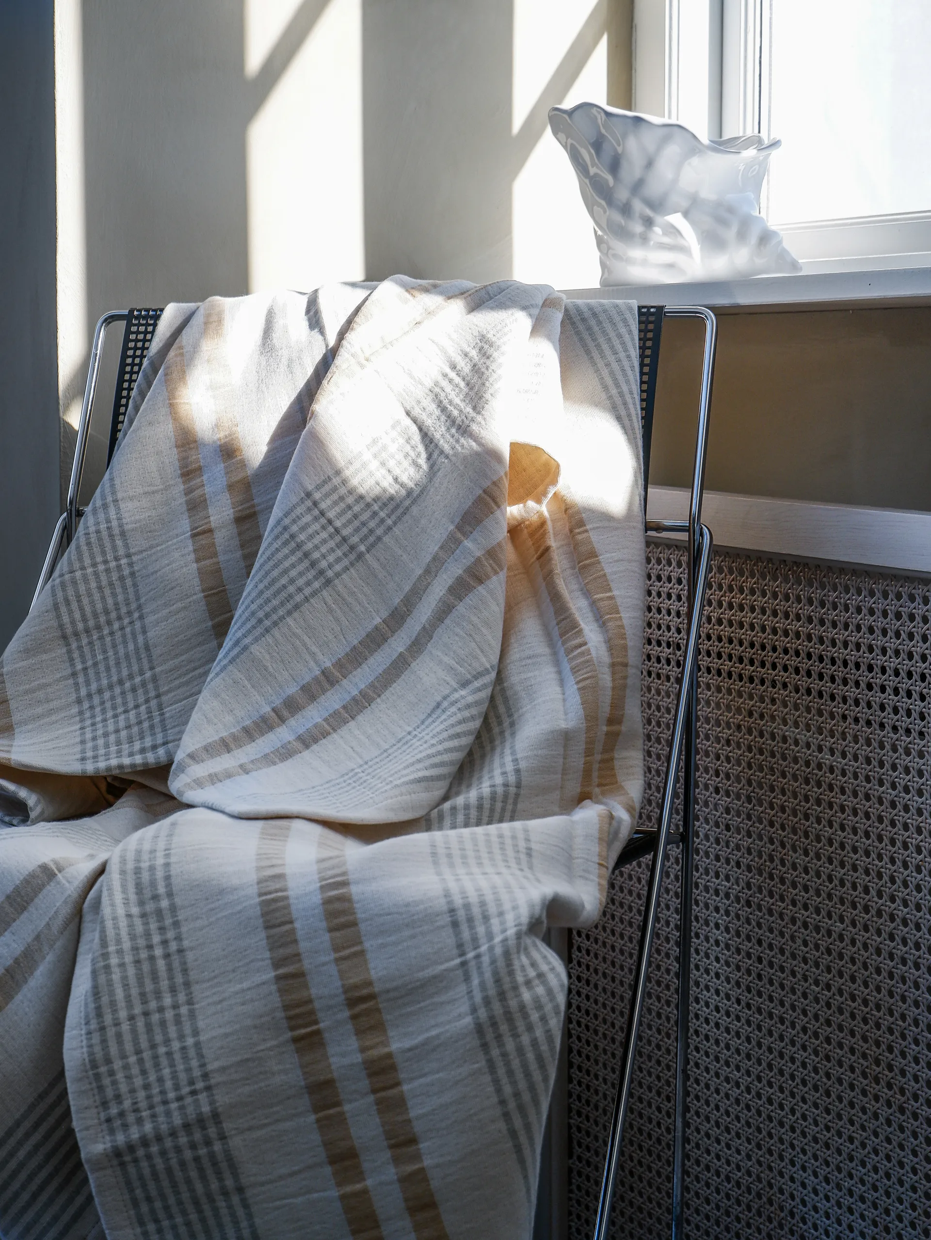 Iris pläd 130x215 cm, Yellow-Green Elvang Denmark