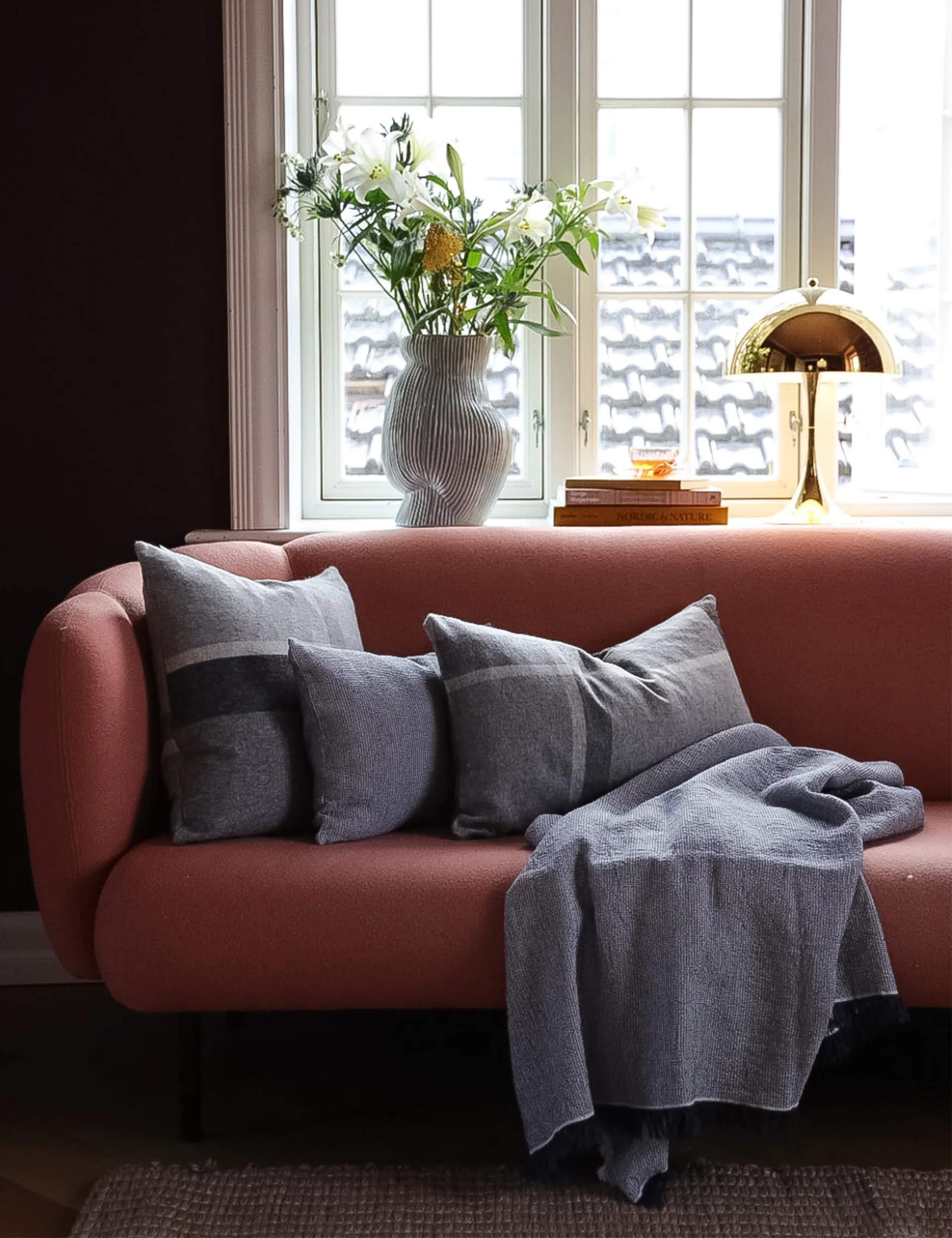 Manhattan kuddfodral 40x60 cm, Grey Elvang Denmark