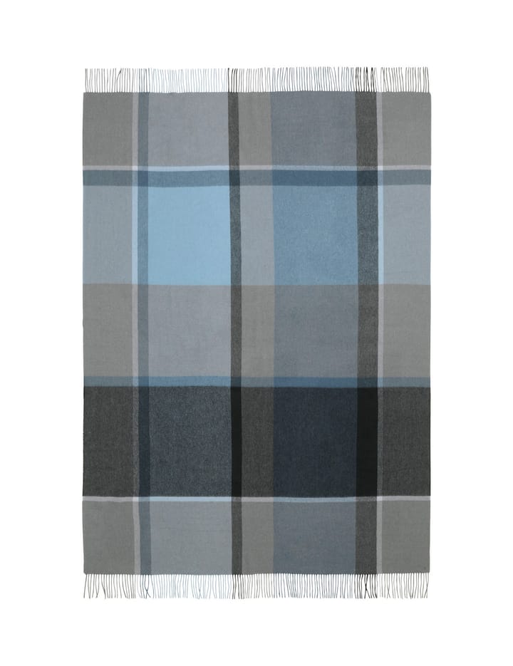 Manhattan pläd, steel blue-dusty ocean Elvang Denmark