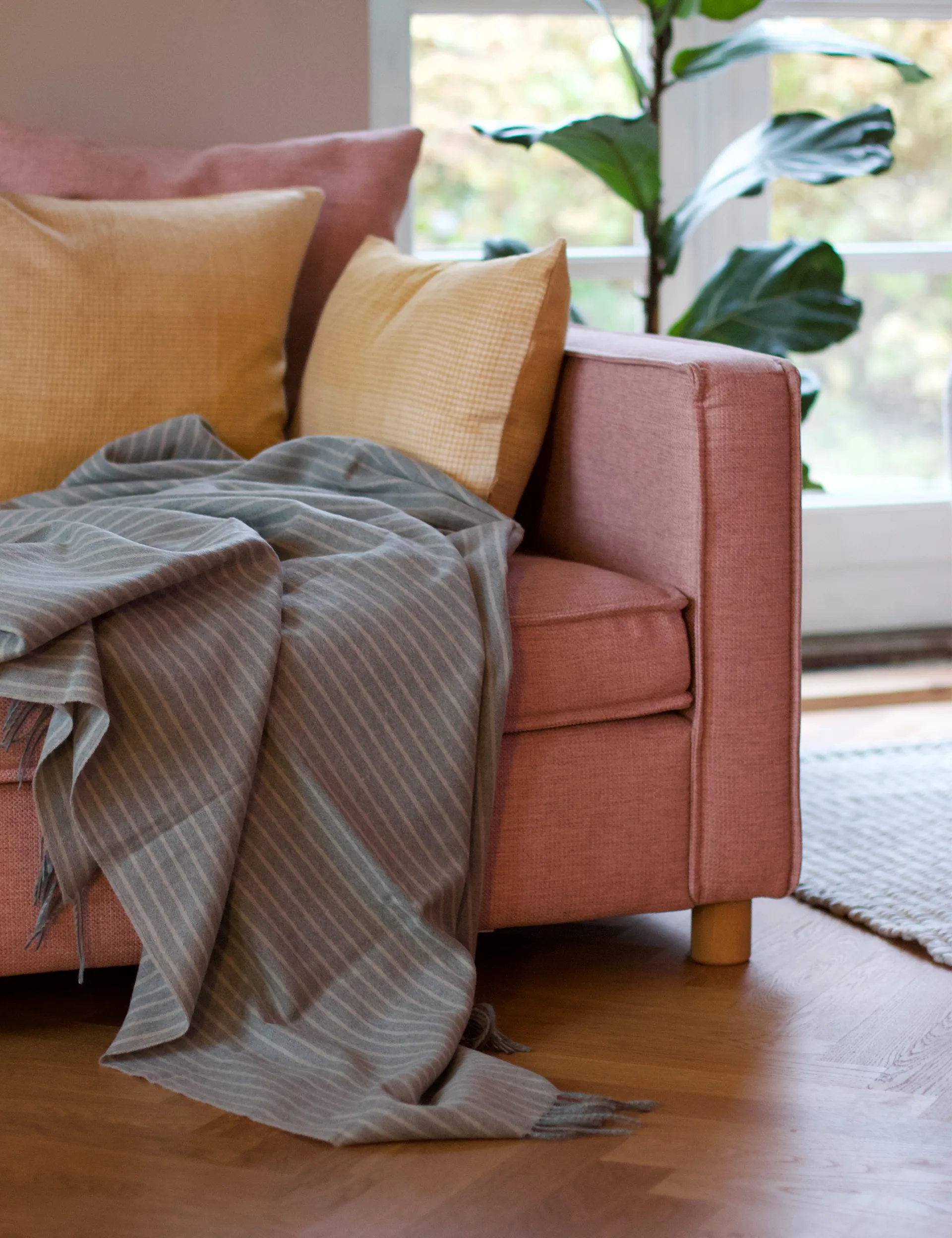 Stripes pläd 130x200 cm, Green Elvang Denmark