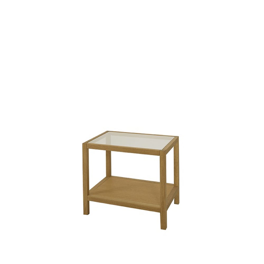 Englesson 2000 lampbord ek natur, 1 glasskiva | Skandinavisk Design | Avlastningsbord & Sidobord | Beige