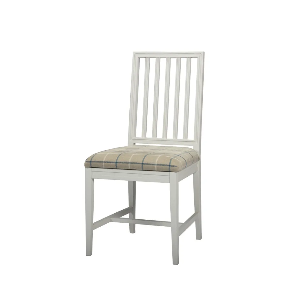 Classic 2.0 stol, tyg beige/grå, vitt stativ Englesson