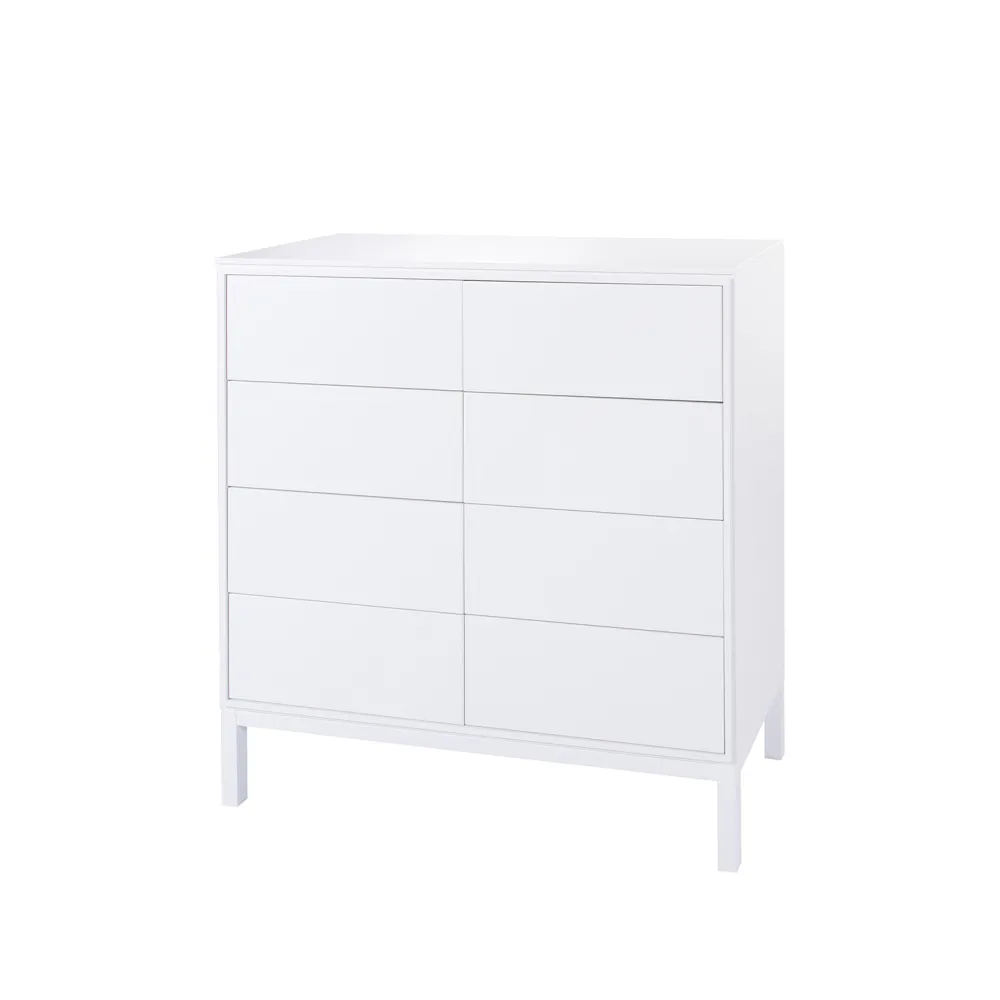 Edge byrå, vit, 8 lådor Englesson