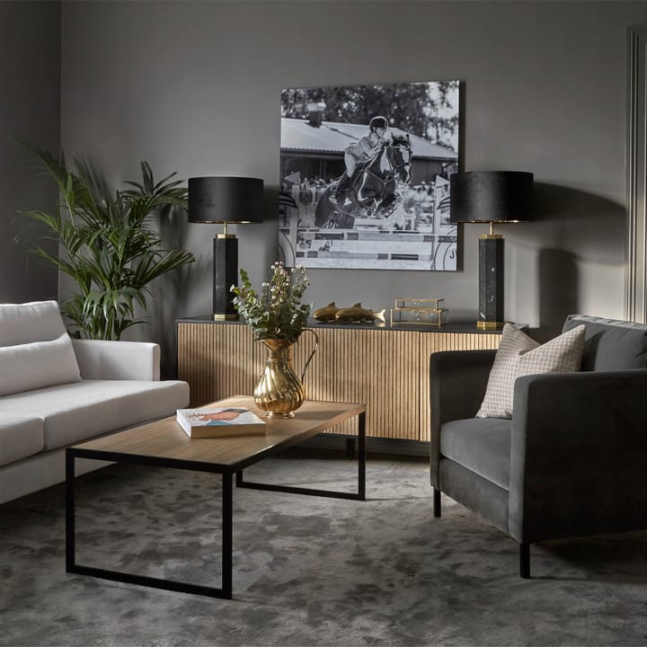 Line skänk, walnut/white, 3dörrar+2hylla, sockel Englesson