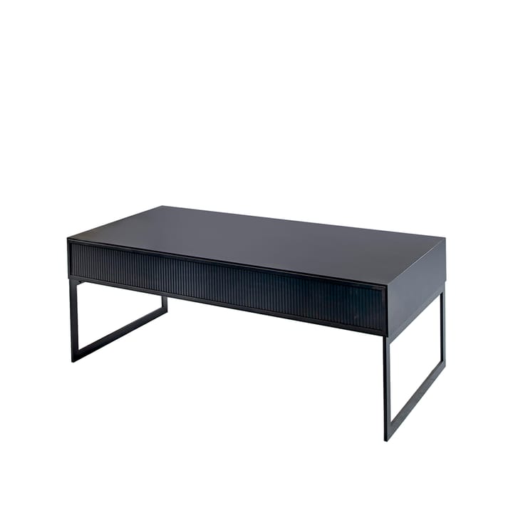 Line soffbord - black, 130x70cm, svarta metallben - Englesson