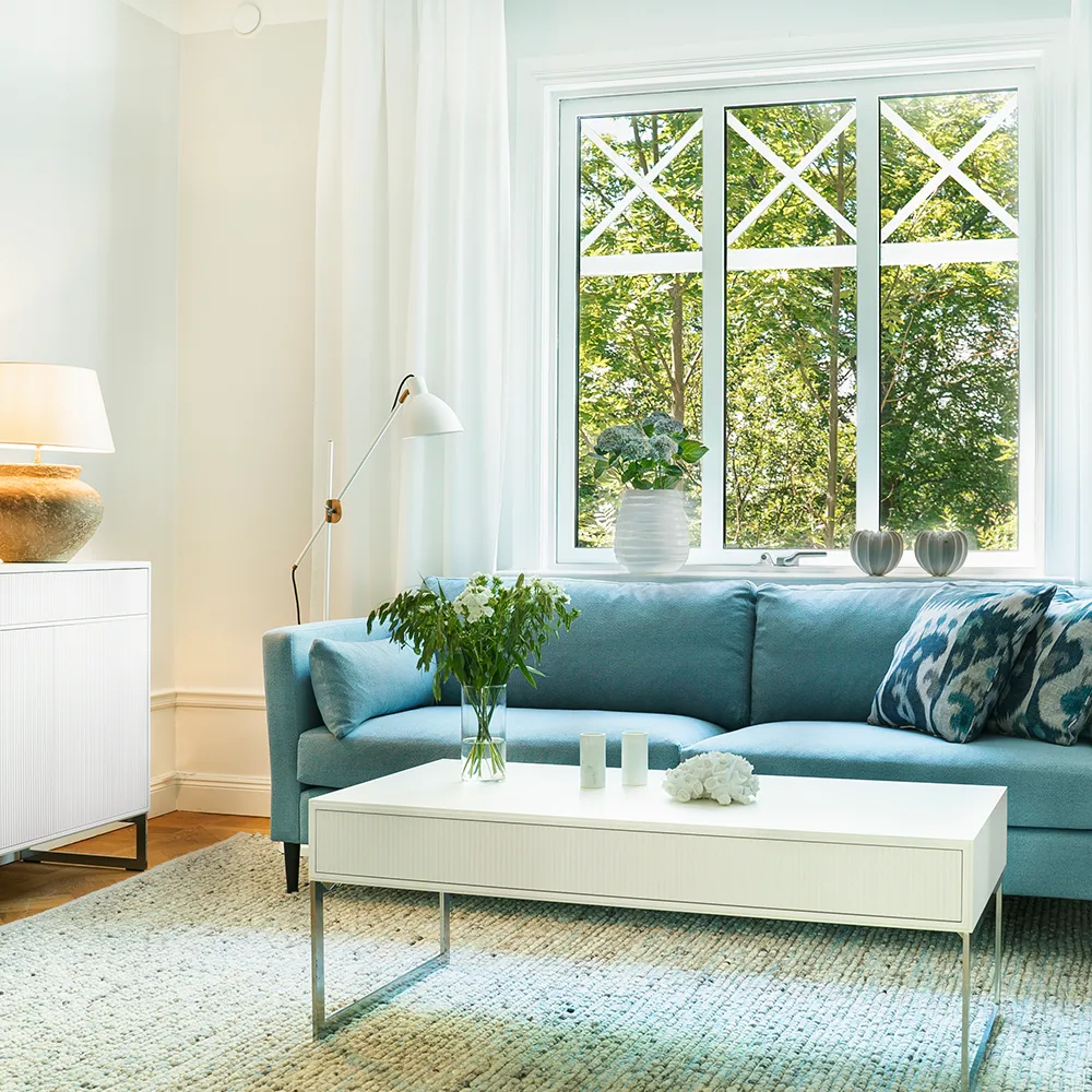 Line soffbord, Walnut/white-130x70cm-kromben Englesson