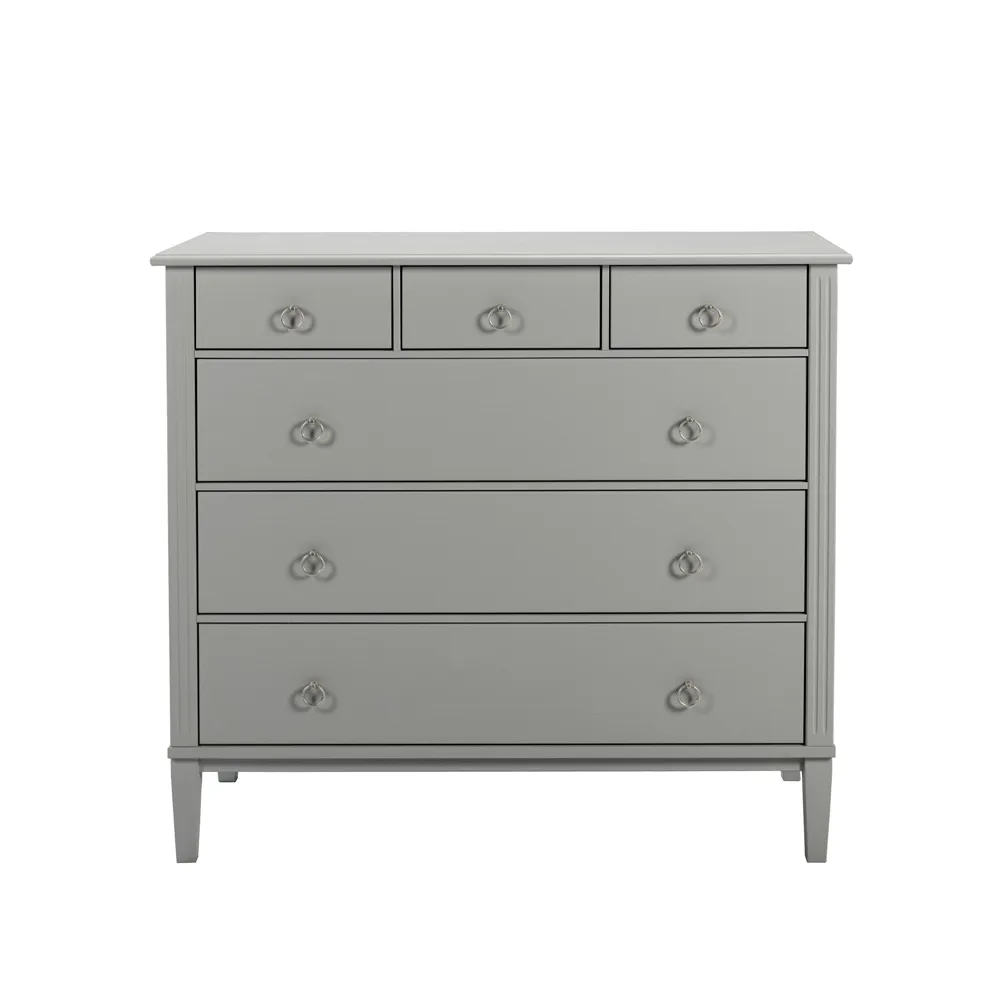 Stockholm 2.0 byrå, grå, 3 små lådor + 3 stora lådor Englesson