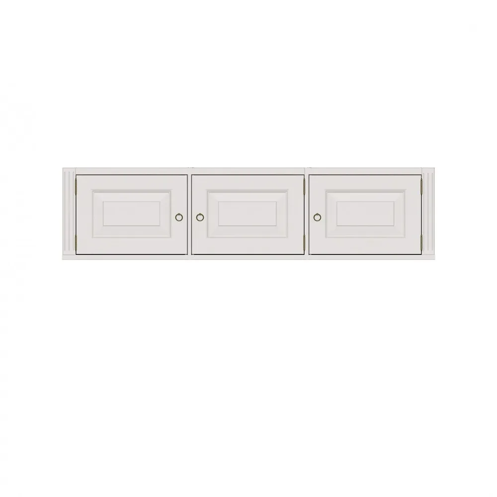 Stockholm modulgarderob whitewash överskåp, 3-sektion, 3 dörrar Englesson