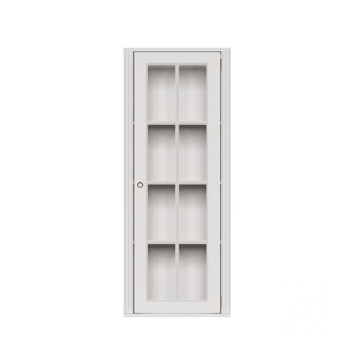 Stockholm modulhylla whitewash vitrin hög - 1 dörr - Englesson