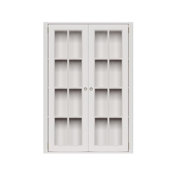Stockholm modulhylla whitewash vitrin hög - 2 dörrar - Englesson