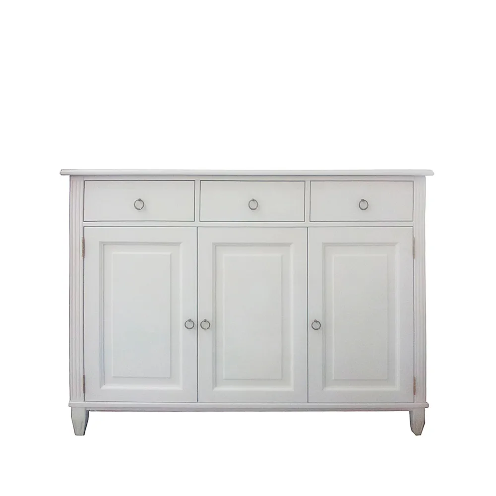 Stockholm skänk, whitewash, 3 dörrar, 3 lådor Englesson