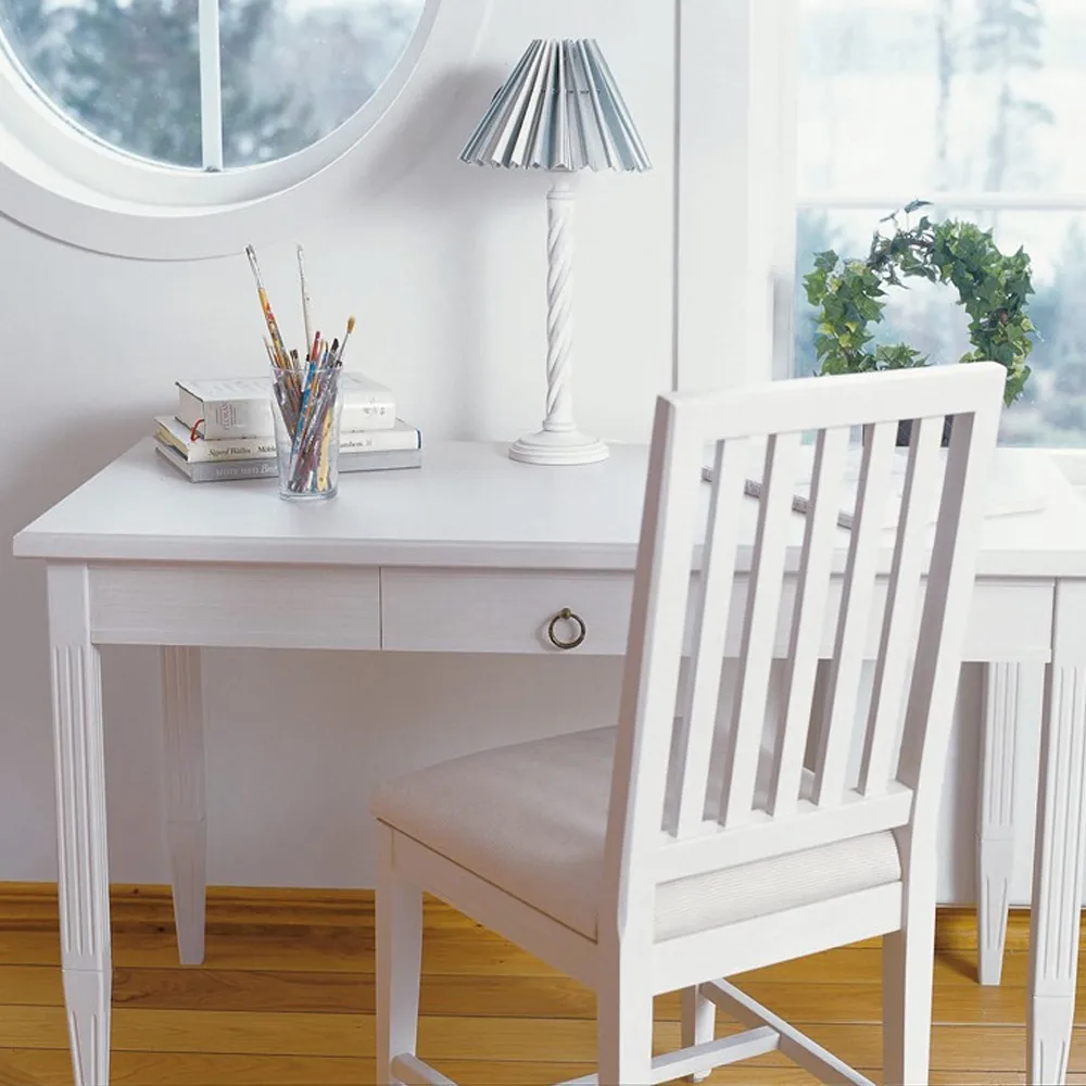 Stockholm skrivbord, grå, 1 låda Englesson