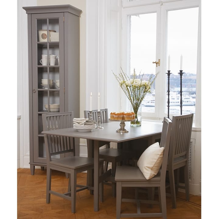 Stockholm vitrin/överskåp, grå, glassidor, 3 dörrar Englesson