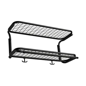 Classic 650 hatthylla - svart/svart, 2 plan, 50 cm - Essem Design