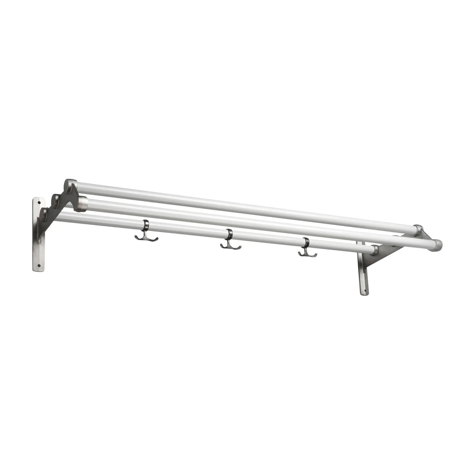 Nostalgi 291 hatthylla 100 cm, Vit-aluminium Essem Design