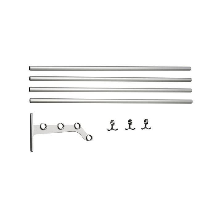 Nostalgi 291 påbyggnad hatthylla - aluminium, aluminiumstativ - Essem Design