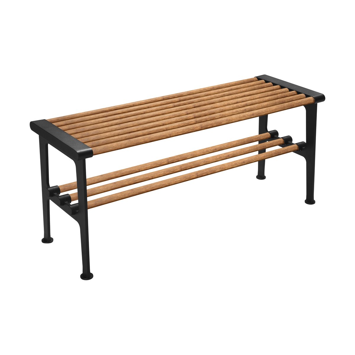 Essem Design Nostalgi bänk 100 cm Bambu-svart | Skandinavisk Design | Bänkar | Brun