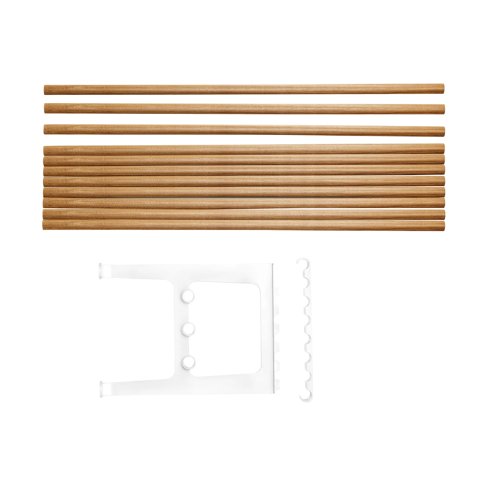 Nostalgi bänk påbyggnad 100 cm, Ek-vit Essem Design