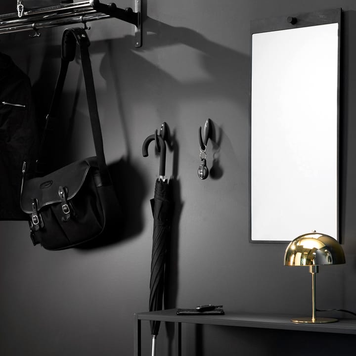 Tillbakablick rektangulär spegel - svart - Essem Design