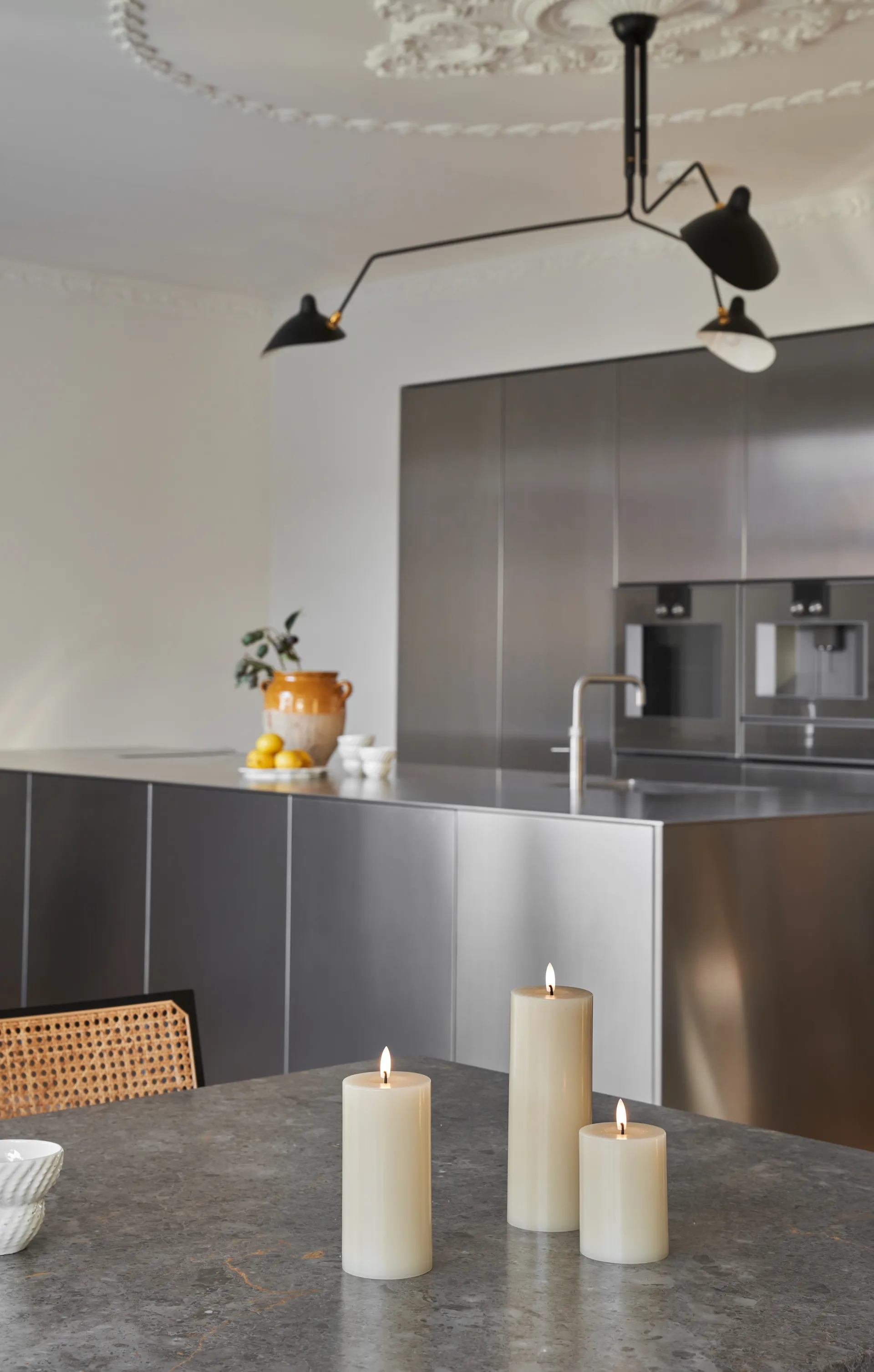 ester & erik blockljus LED, 14 Pale ginger, 10 cm ester & erik