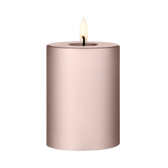ester & erik blockljus LED 94 Champagne Metallic, 10 cm