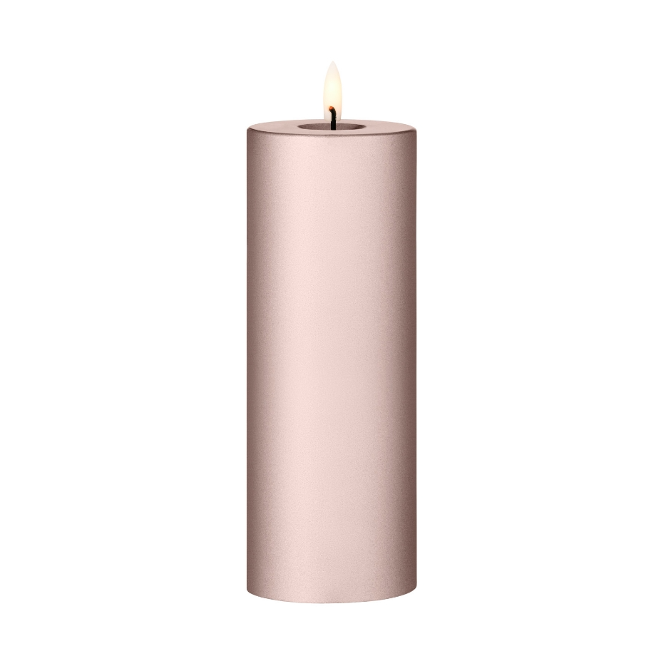 ester & erik blockljus LED 94 Champagne Metallic, 20 cm
