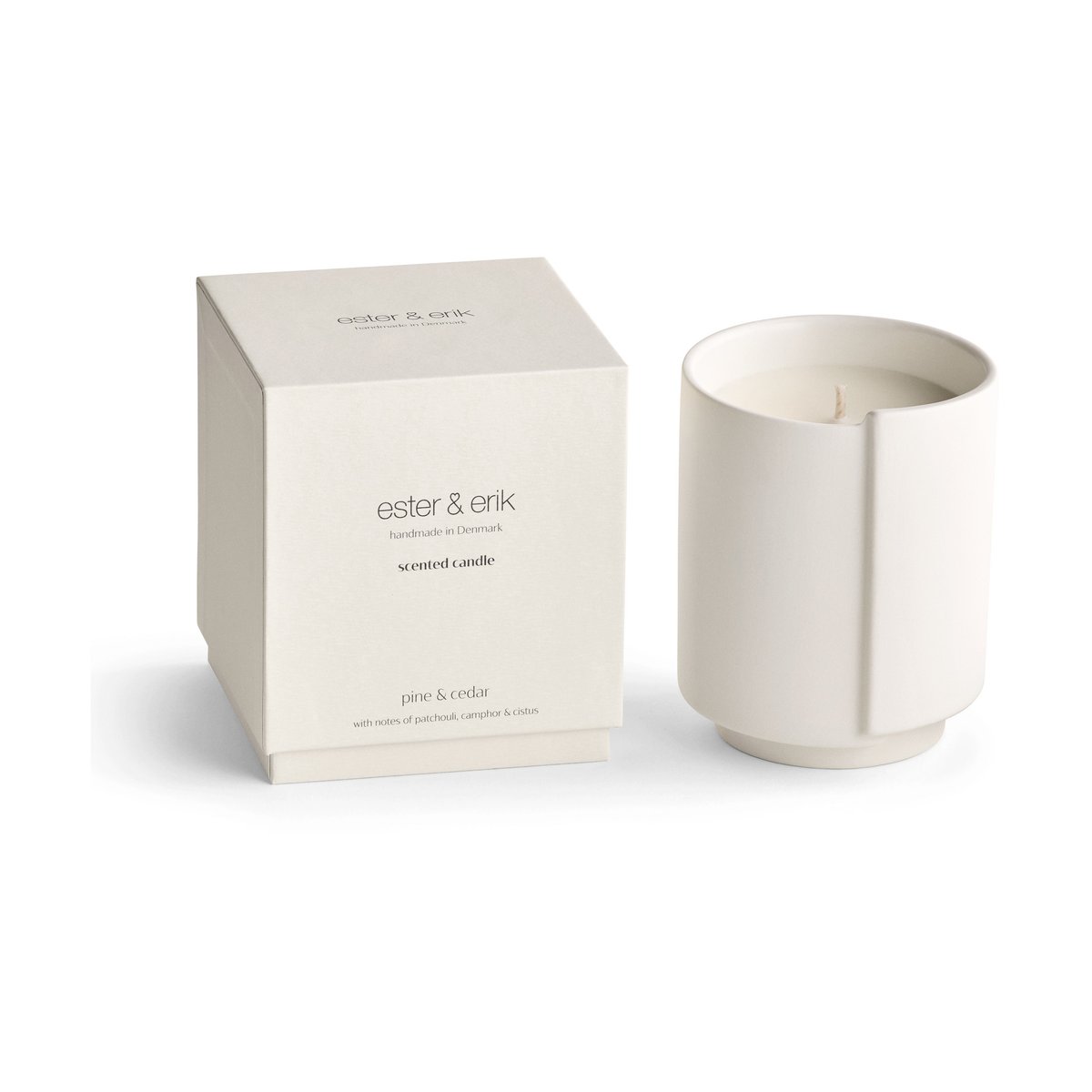 ester & erik doftljus Pine & cedar | Skandinavisk Design | Doftljus & Doftpinnar | Vit