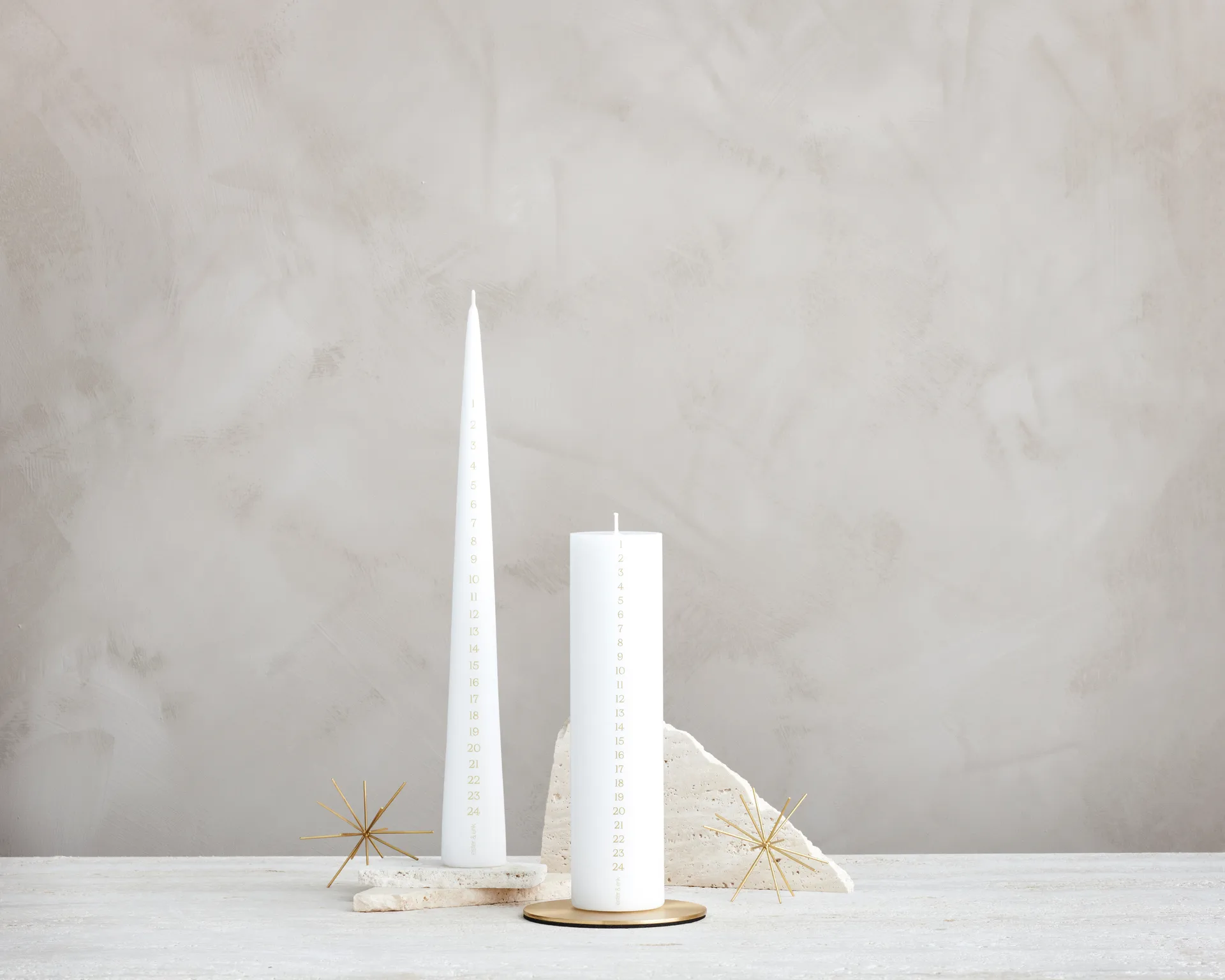 ester & erik kalenderljus 25 cm, 31 pure white ester & erik