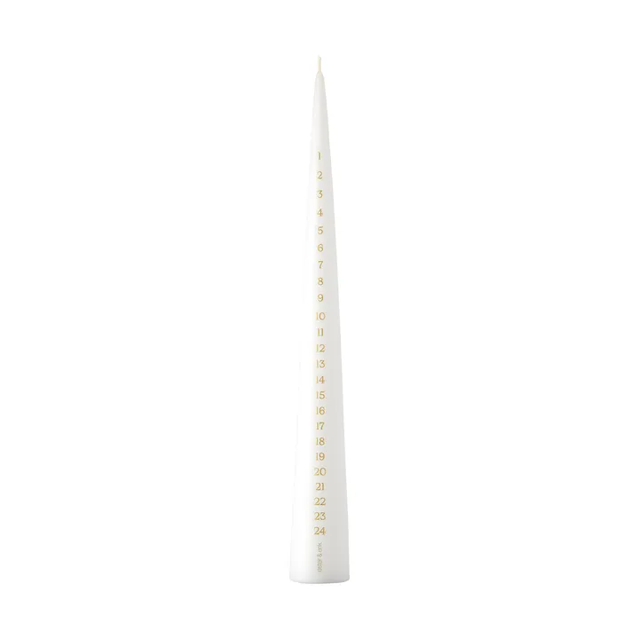 ester & erik kalenderljus 37 cm - 31 pure white - ester & erik
